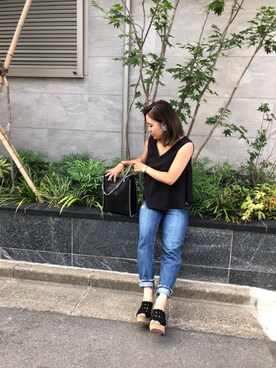 HOSHIYAMAYUさん（レディース・159cm）の夏コーディネート