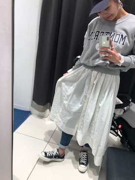 「アイテム（シャツワンピース）」を使った、HOSHIYAMAYUさん（レディース・159cm・20代）の冬コーディネート