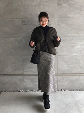 HOSHIYAMAYUさん(レディース・159cm)の冬コーディネート