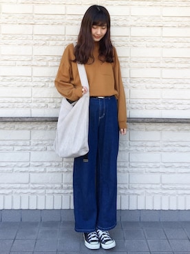 「ハイネックトップス」｜suzyさん（レディース・161cm）の冬コーディネート