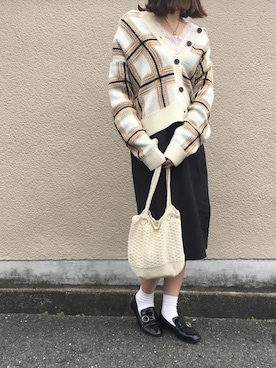 「fd style（エフディ スタイル）のアイテム（バッグ）」を使った、suzyさん（レディース・161cm）の冬コーディネート