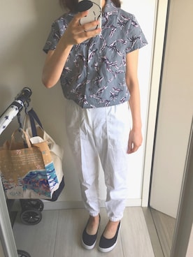 「アーバンリサーチ」｜「アイテム（スリッポン）」を使った、konさん（レディース・153cm）の秋コーディネート