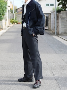 「YSTRDY's TMRRW（イエスタデイズトゥモロー）のアイテム（ジャケット/アウター）」を使った、tuchiさん（メンズ・176cm）の秋コーディネート