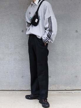 「R.M GANG（アールエムギャングレベルモダニストギャング）のアイテム」を使った、tuchiさん（メンズ・176cm）の冬コーディネート