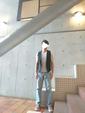 「SCOTCH & SODA（スコッチ アンド ソーダ）のアイテム（Tシャツ/カットソー）」を使った、Rikuさん（メンズ・168cm）の春コーディネート