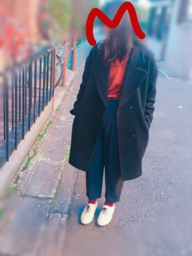 「YEVS（イーブス）のアイテム（ジャケット/アウター）」を使った、M&Kさん（レディース・156cm）の冬コーディネート