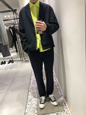 やなぎのしゅんぼさん（メンズ・177cm）の春コーディネート