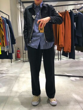 やなぎのしゅんぼさん（メンズ・176cm）の春コーディネート