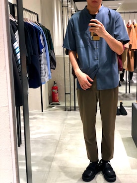 やなぎのしゅんぼさん（メンズ・175cm）の夏コーディネート