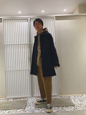 「UNITED TOKYO（ユナイテッドトウキョウ）のアイテム（その他アウター）」を使った、やなぎのしゅんぼさん（メンズ・176cm）の秋コーディネート
