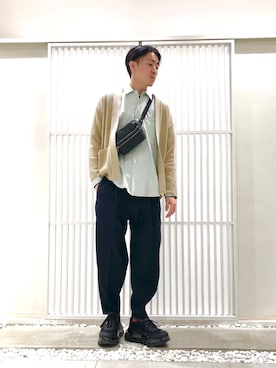 「ハイテクスニーカー」｜やなぎのしゅんぼさん（メンズ・176cm・20代）の冬コーディネート