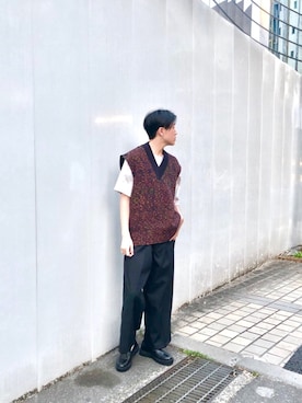 やなぎのしゅんぼさん（メンズ・176cm）の春コーディネート