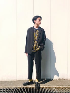 やなぎのしゅんぼさん（メンズ・176cm）の春コーディネート