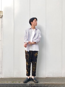 やなぎのしゅんぼさん（メンズ・176cm）の春コーディネート