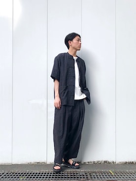 やなぎのしゅんぼさん(メンズ・176cm)の夏コーディネート