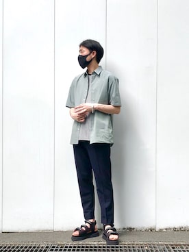 やなぎのしゅんぼさん（メンズ・176cm）の夏コーディネート