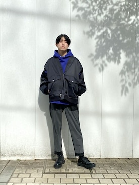 やなぎのしゅんぼさん(メンズ・176cm)の冬コーディネート