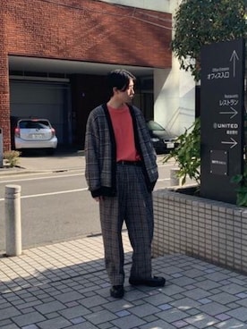 やなぎのしゅんぼさん（メンズ・176cm）の春コーディネート