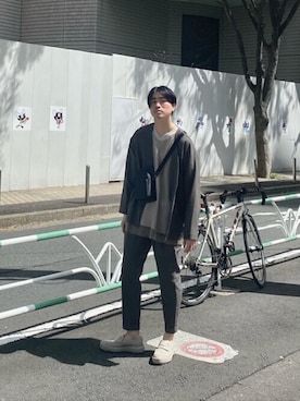 やなぎのしゅんぼさん（メンズ・176cm）の春コーディネート