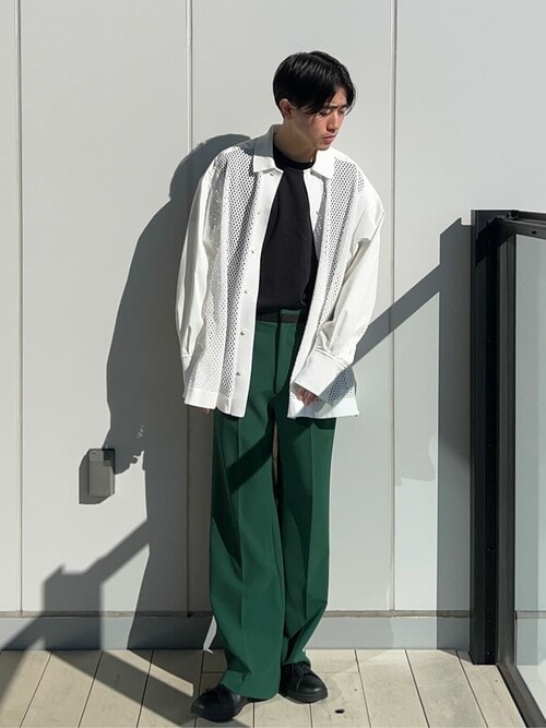 メッシュニットコンビシャツ（シャツ/ブラウス）｜UNITED TOKYO