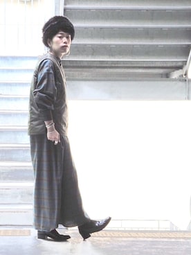 「freada」｜「アイテム（ジャケット/アウター）」を使った、おかもさん（レディース・155cm）の冬コーディネート