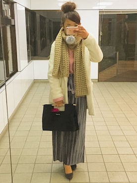 「EGOIST（エゴイスト）のアイテム（ハンドバッグ）」を使った、pu♡さん（レディース・164cm）の冬コーディネート