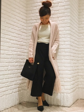 「EGOIST（エゴイスト）のアイテム（ハンドバッグ）」を使った、pu♡さん（レディース・164cm）の春コーディネート