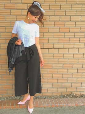 「ドラフトラグナムーン」｜pu♡さん（レディース・164cm）の春コーディネート