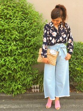 「FIG&VIPER（フィグアンドバイパー）のアイテム（アクセサリー）」を使った、pu♡さん（レディース・164cm）の春コーディネート