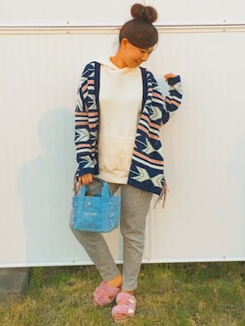「BAYFLOW(BAYFLOW)」｜「アイテム（その他アウター）」を使った、pu♡さん（レディース・164cm）の春コーディネート
