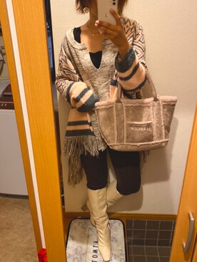 「BAYFLOW(BAYFLOW)」｜「アイテム（その他アウター）」を使った、pu♡さん（レディース・164cm）の秋コーディネート