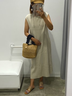 「BAYFLOW(BAYFLOW)」｜「アイテム（ワンピース/ドレス）」を使った、pu♡さん（レディース・164cm）の夏コーディネート