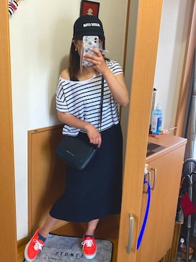 「LARME（ラルム）のアイテム」を使った、pu♡さん（レディース・164cm）の夏コーディネート
