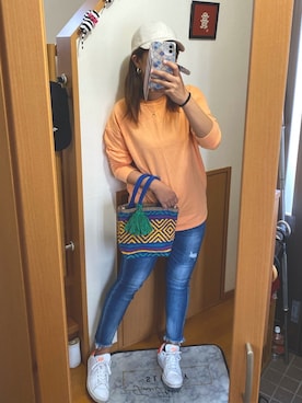 「CRUCE anap（クルーセアナップ）のアイテム」を使った、pu♡さん（レディース・164cm）の秋コーディネート