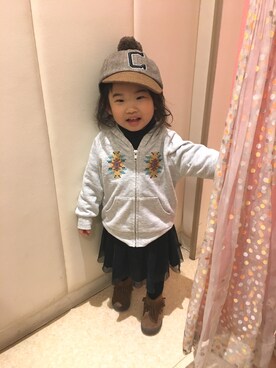 「AVAN LILY（アヴァンリリィ）のアイテム」を使った、cocomamaさん（キッズ・90cm）の冬コーディネート