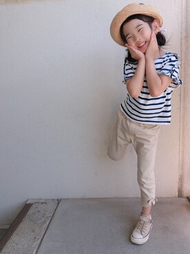 「LAGOM（LAGOM）のアイテム」を使った、cocomamaさん（キッズ・110cm）の春コーディネート