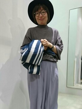 「バルーンスリーブ」｜ひでさん（レディース・159cm）の冬コーディネート