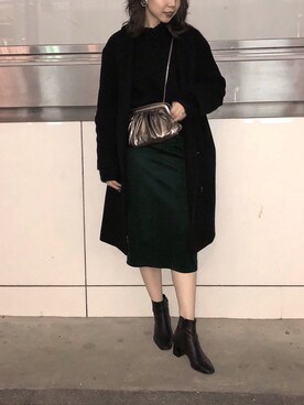 たなかまいさん（レディース・168cm）の冬コーディネート