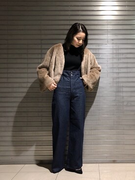 たなかまいさん（レディース・168cm）の冬コーディネート