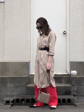 たなかまいさん（レディース・168cm）の春コーディネート