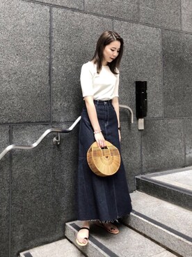 たなかまいさん（レディース・168cm）の夏コーディネート