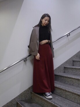 たなかまいさん（レディース・168cm）の秋コーディネート