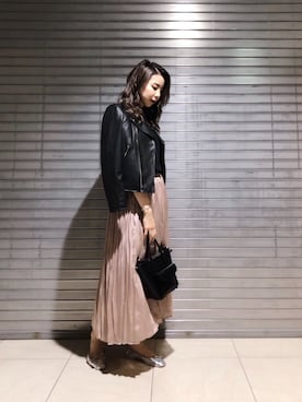 「URBANRESEARCH」｜「アイテム（バレエシューズ）」を使った、たなかまいさん（レディース・168cm）の秋コーディネート