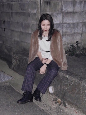 たなかまいさん（レディース・168cm）の冬コーディネート