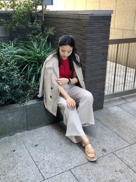 たなかまいさん（レディース・168cm）の春コーディネート