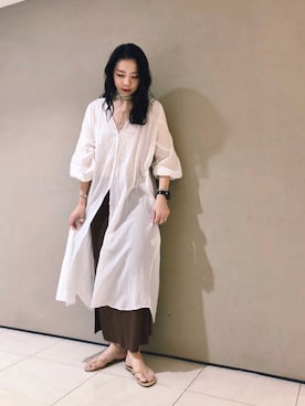 「URBAN RESEARCH（アーバンリサーチ）のアイテム（財布/小物）」を使った、たなかまいさん（レディース・168cm）の夏コーディネート