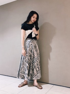 たなかまいさん（レディース・168cm）の夏コーディネート