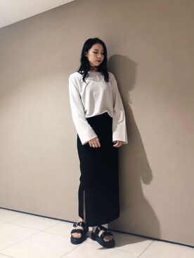 「URBAN RESEARCH（アーバンリサーチ）のアイテム（財布/小物）」を使った、たなかまいさん（レディース・168cm）の夏コーディネート