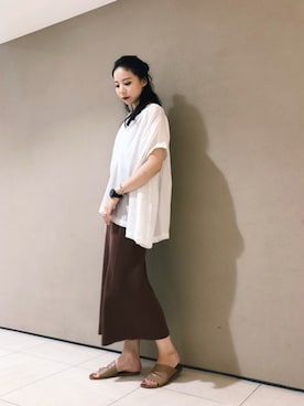 たなかまいさん（レディース・168cm）の夏コーディネート