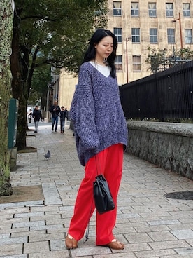 たなかまいさん（レディース・168cm）の冬コーディネート